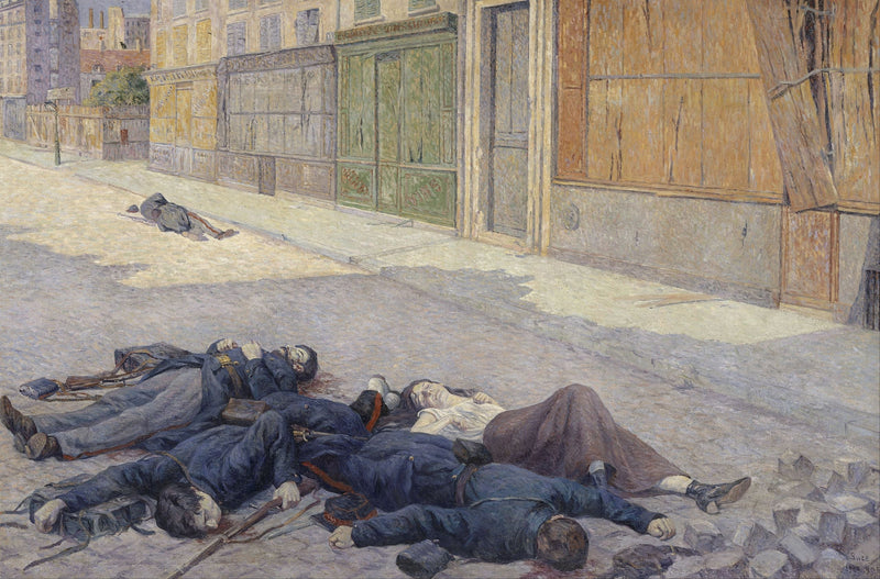 Uma rua de Paris em maio de 1871 - Maximilien Luce
