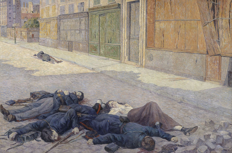 Uma rua de Paris em maio de 1871 - Maximilien Luce