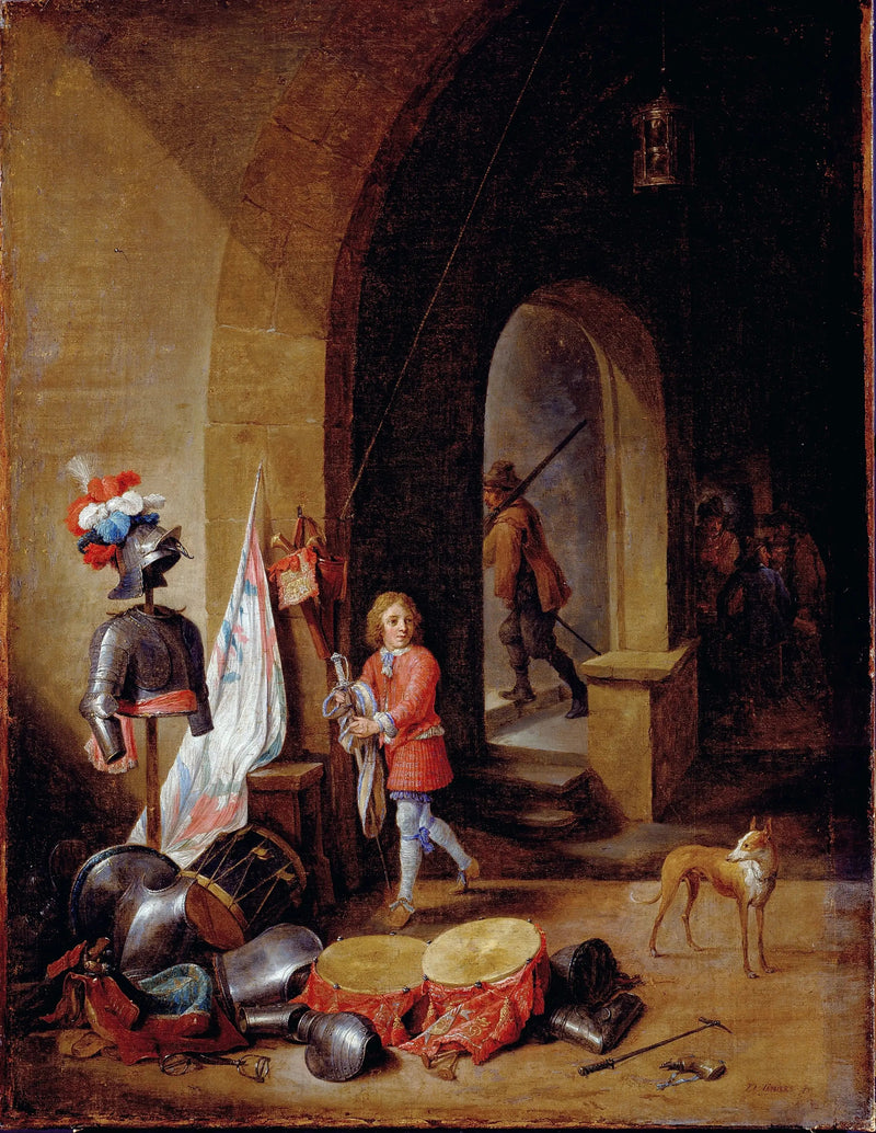 Uma sala de guarda - David Teniers, o Jovem