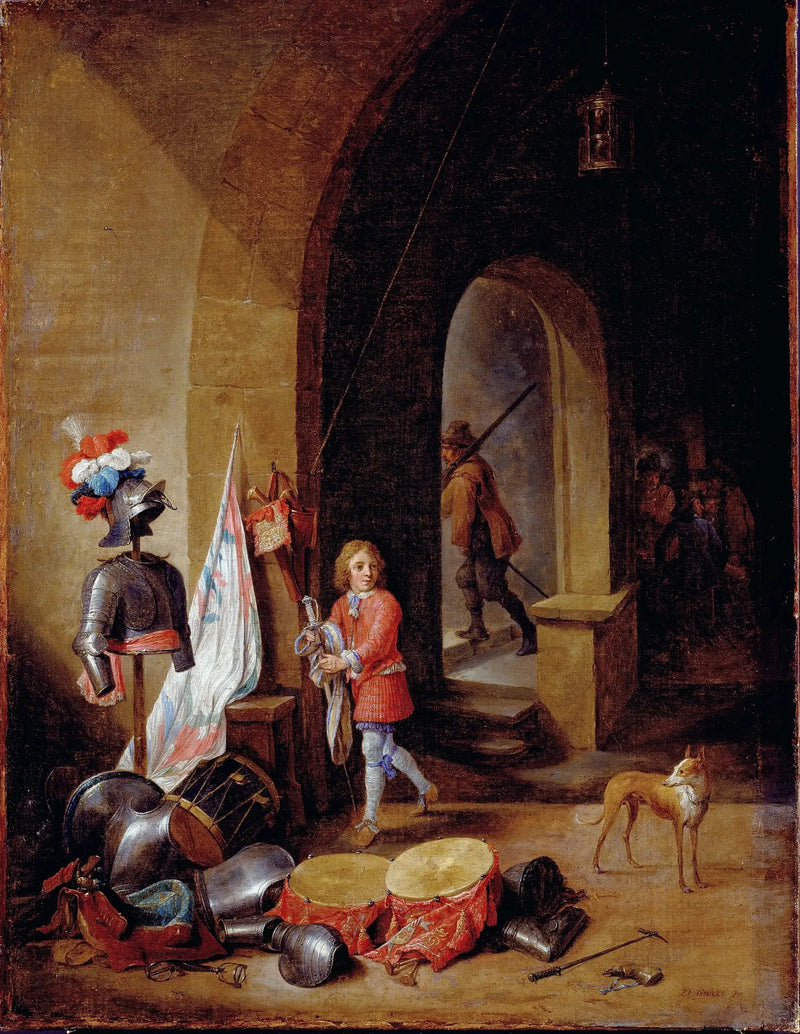 Uma sala de guarda - David Teniers, o Jovem