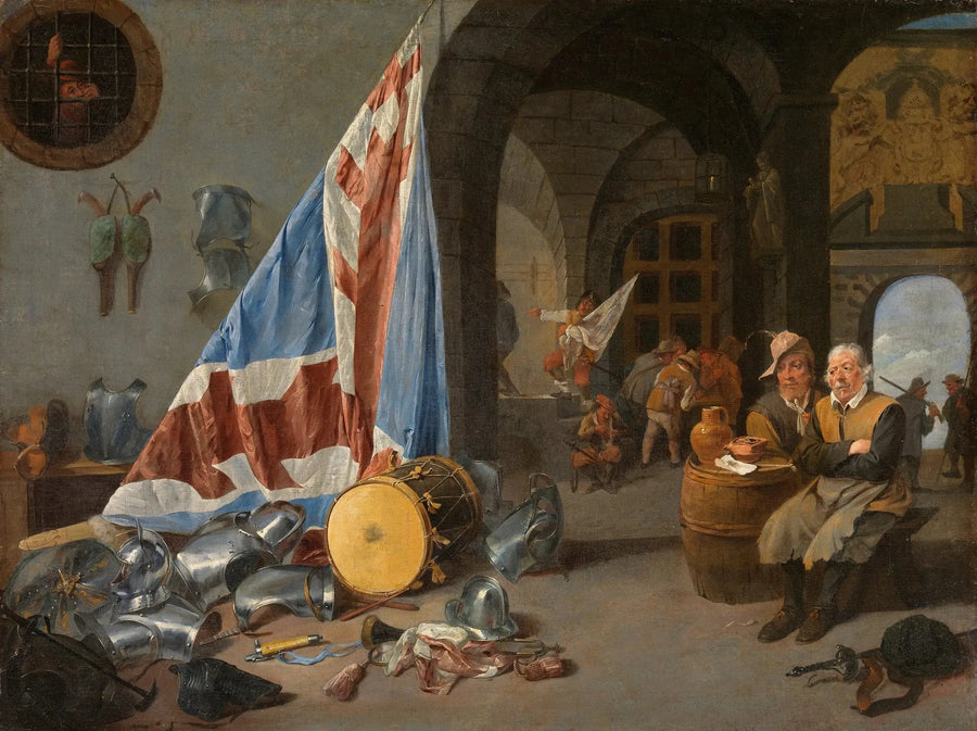 Uma sala de guarda - David Teniers, o Jovem