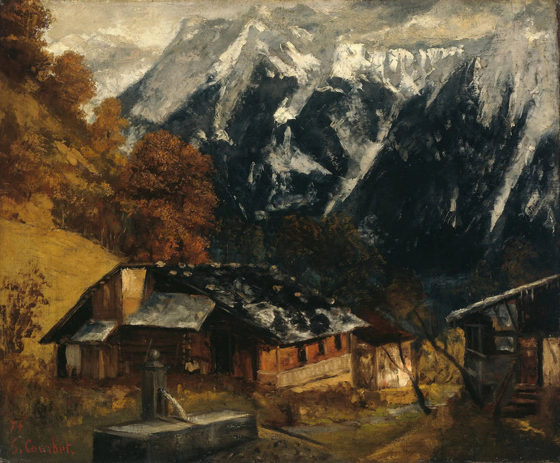 Uma cena alpina - Gustave Courbet