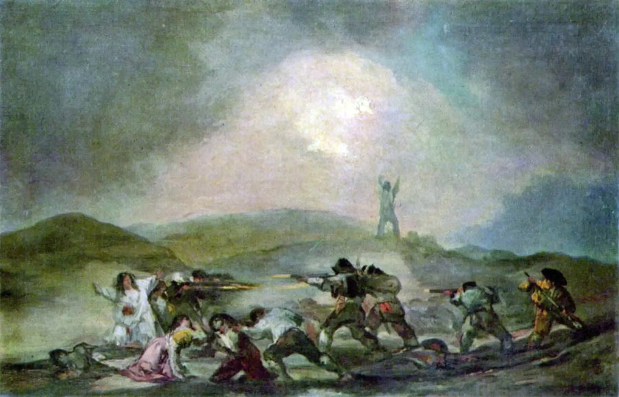 Une scène de la guerre d'indépendance espagnole - Francisco de Goya image 1 copie peinte à la main à l’huile