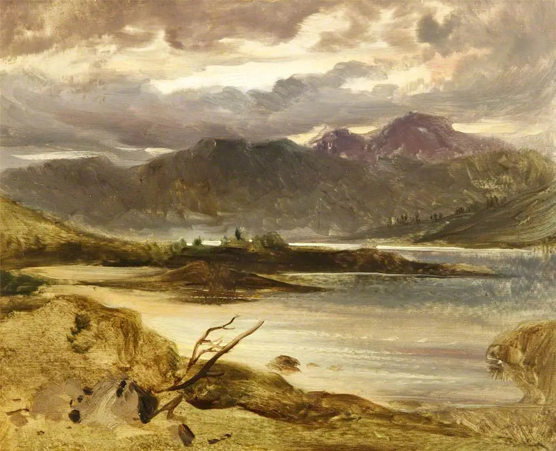 Uma cena de lago - Edwin Henry Landseer