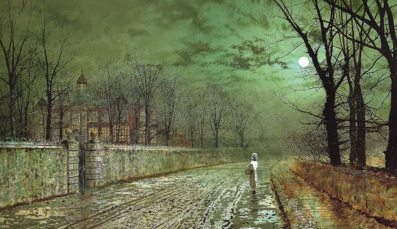 Uma noite à luz da lua - John Atkinson Grimshaw