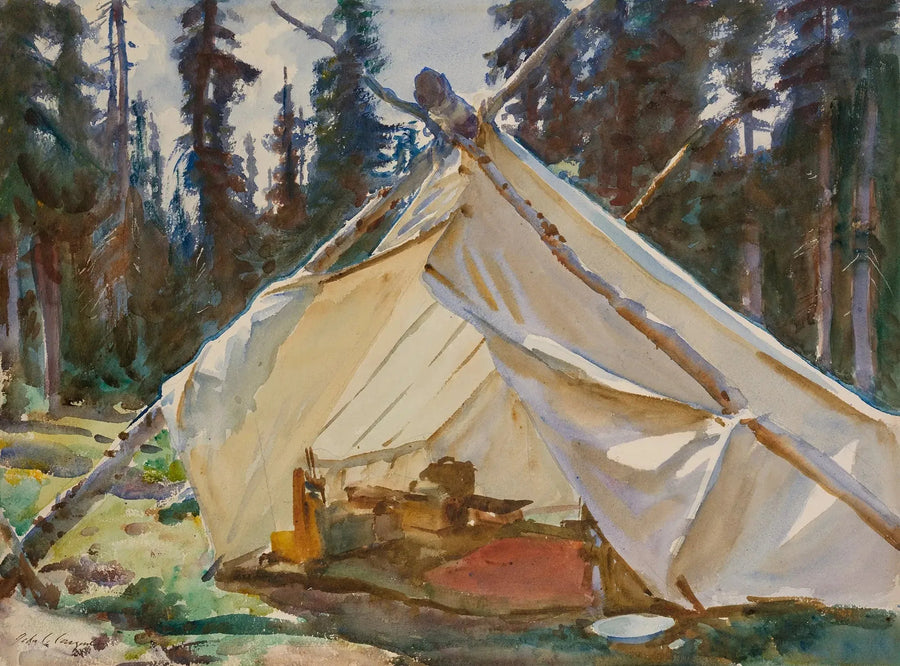 Uma tenda nas Rochosas - John Singer Sargent