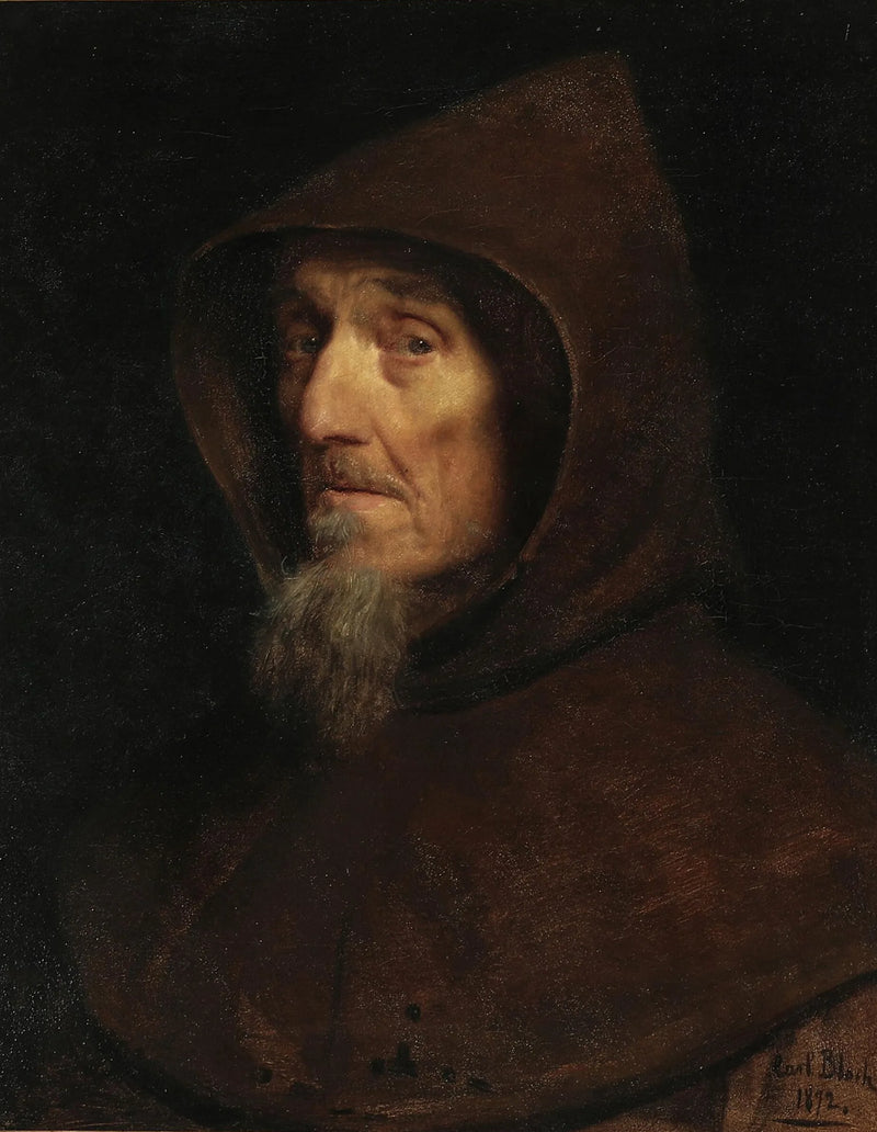 Uma cabeça de monge. - Carl Heinrich Bloch