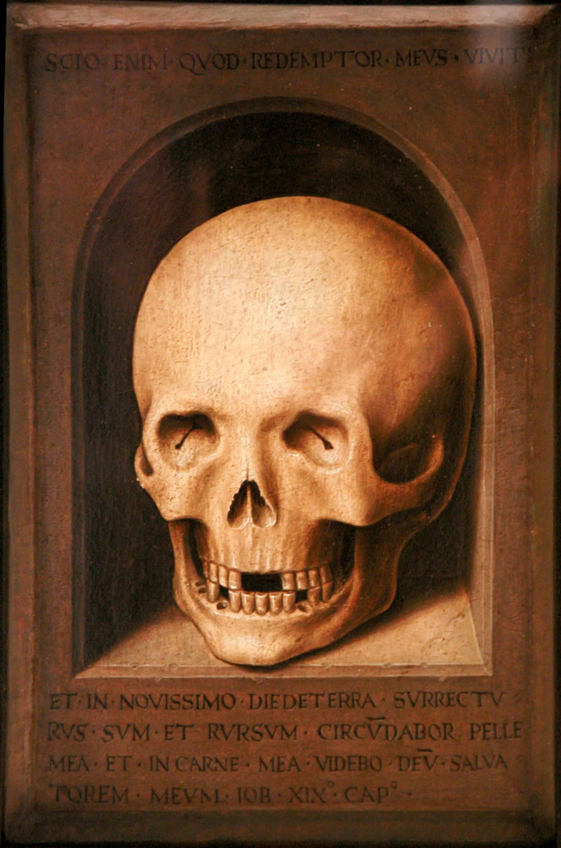 Uma caveira - Hans Memling