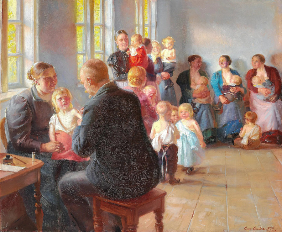 Uma vacinação - Anna Ancher