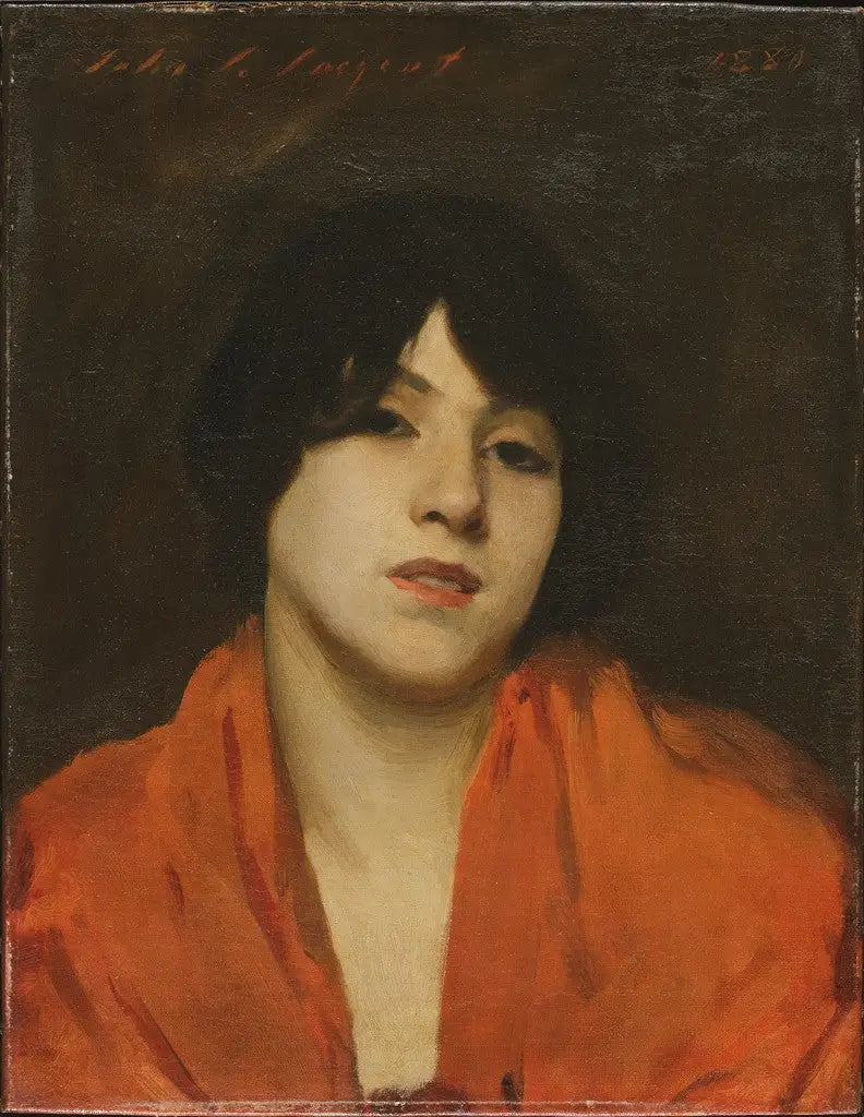 Uma veneziana com xale escarlate (« Gigia Viani ») - John Singer Sargent