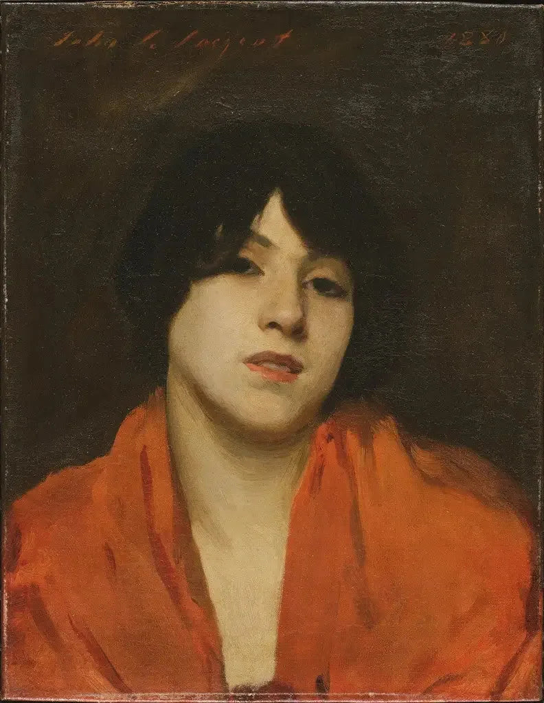 Uma veneziana com xale escarlate (« Gigia Viani ») - John Singer Sargent