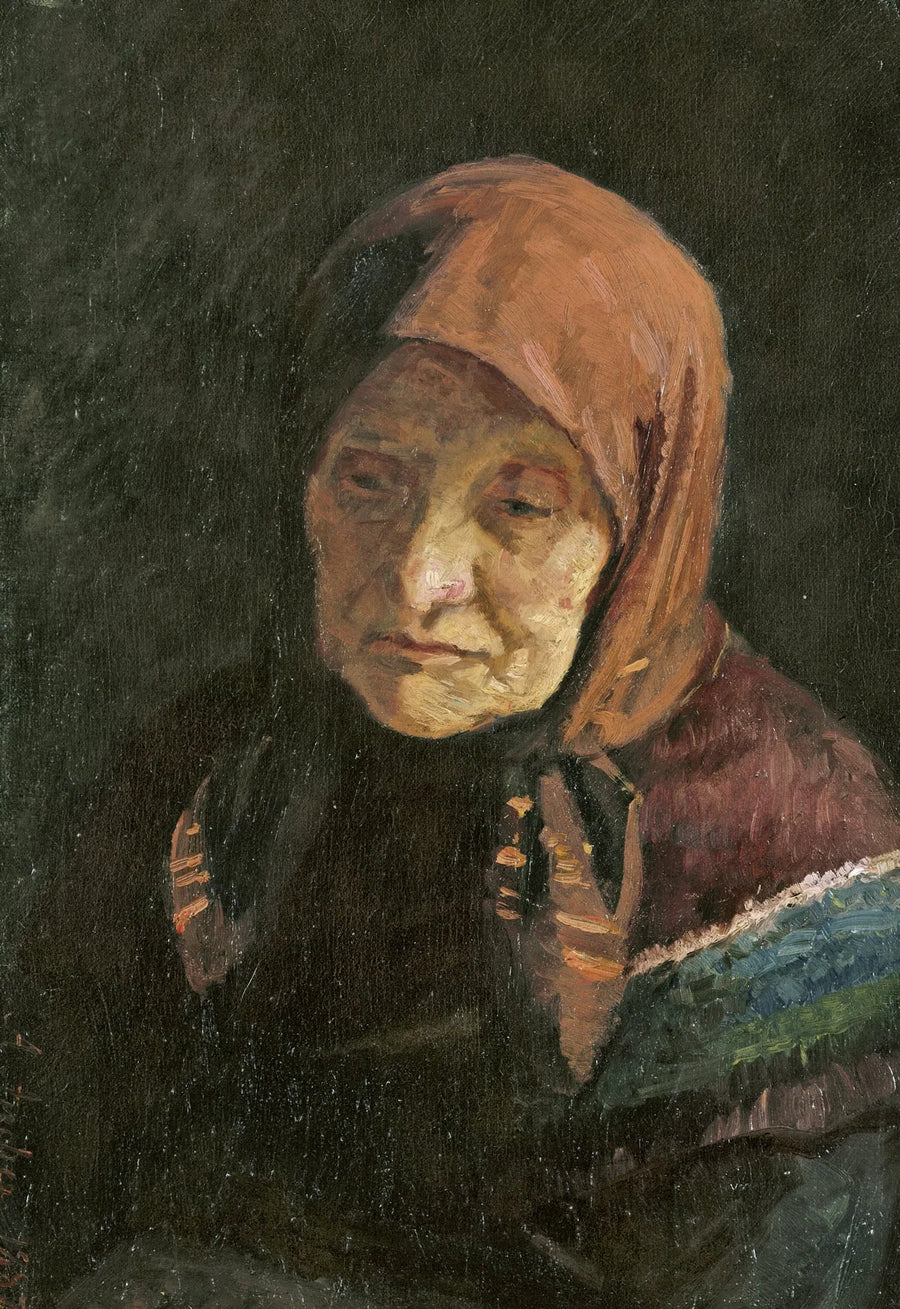 Uma velha mulher pescadora - Anna Ancher