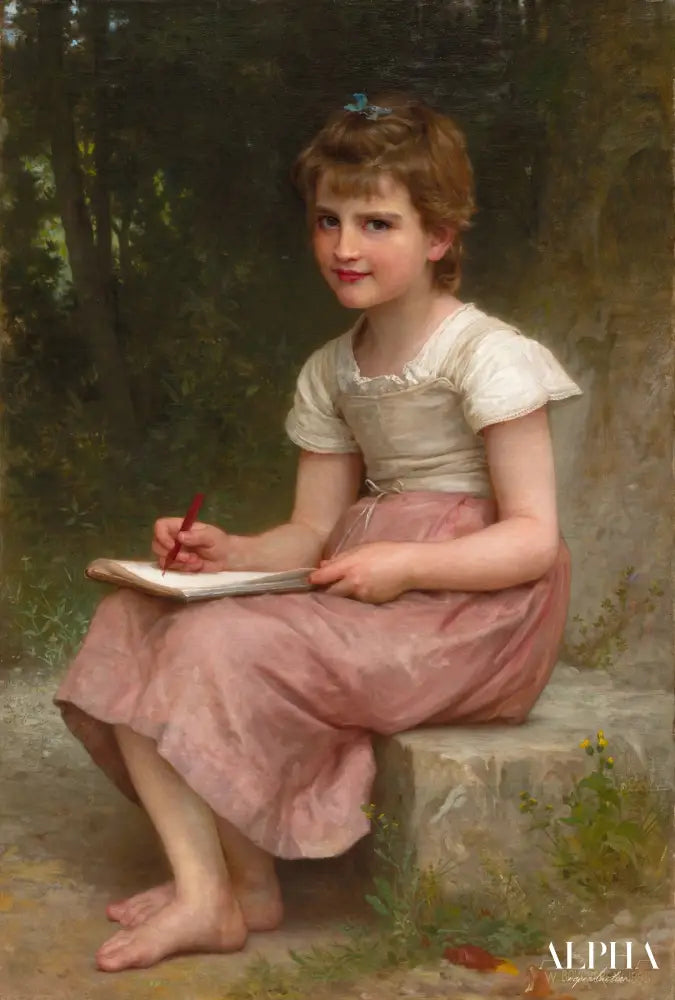 Une vocation - William Bouguereau Reproductions de tableaux à la peinture à l’huile