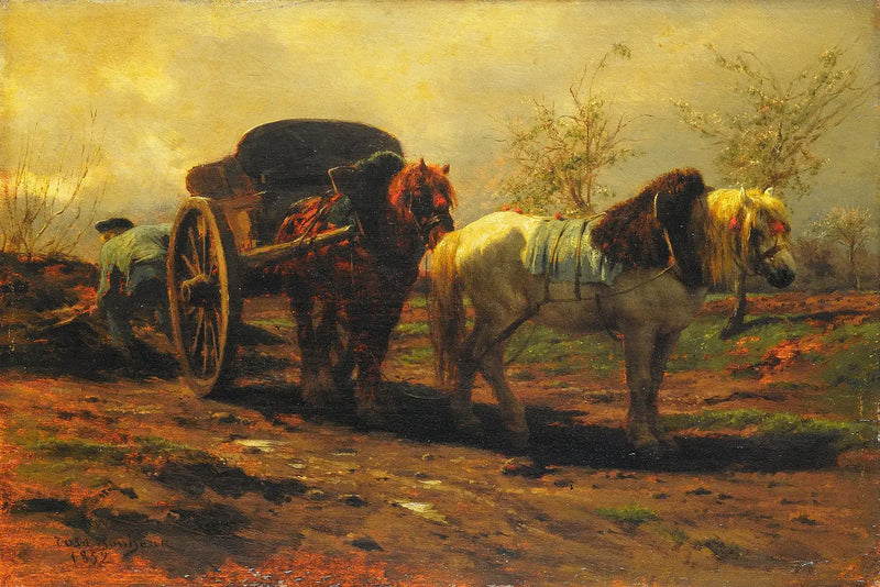 Um carro com dois cavalos - Rosa Bonheur