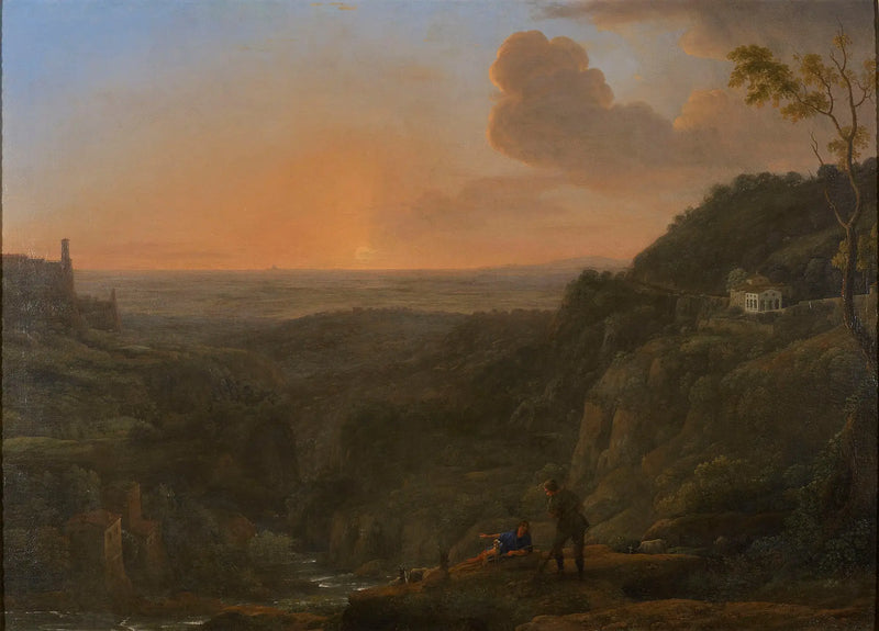 Uma vista do campo de Tivoli - Claude Lorrain