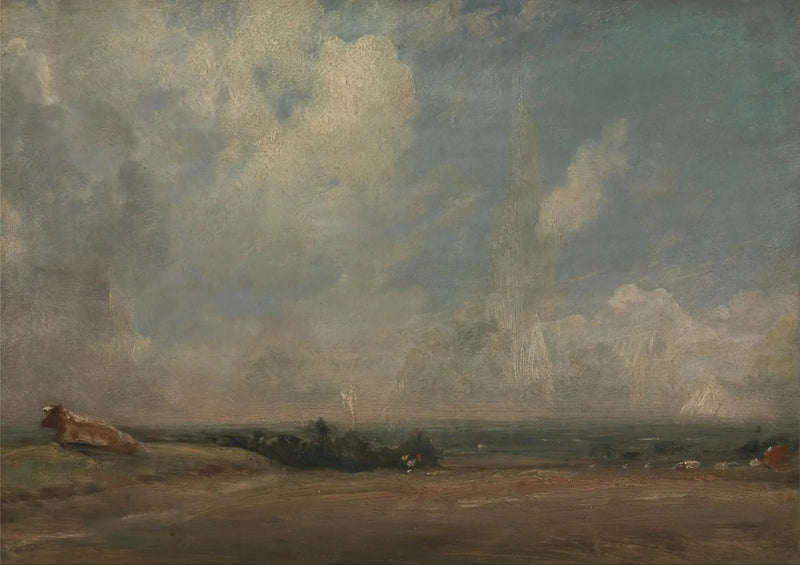Uma vista de Hampstead Heath (?) - John Constable