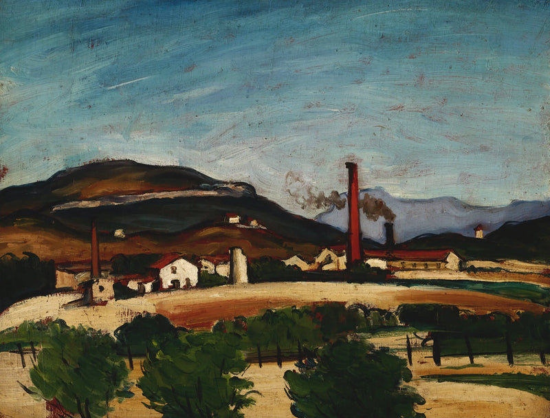Fábricas perto do Monte de Cengle - Paul Cézanne
