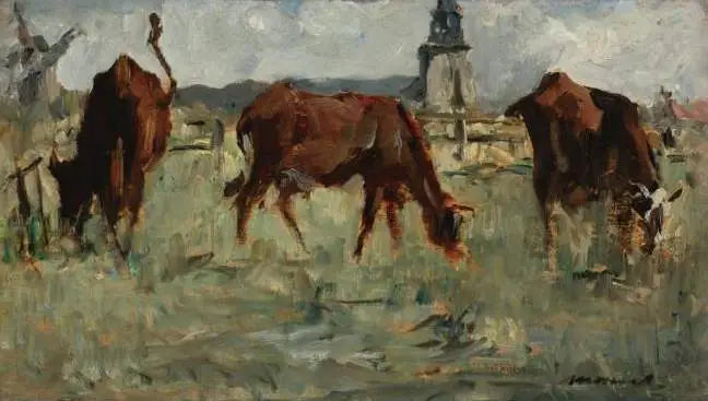 Vacas no pasto - Édouard Manet