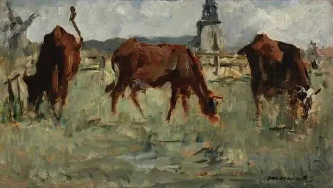 Vacas no pasto - Édouard Manet