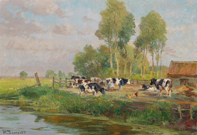 Vacas no pasto - Hugo Darnaut