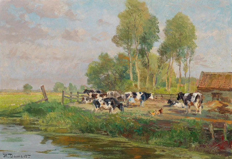 Vacas no pasto - Hugo Darnaut