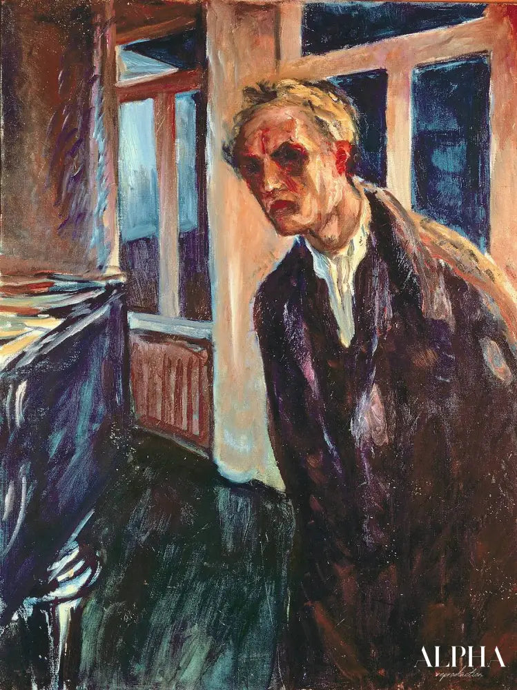 Vagabond de nuit : autoportrait - Edvard Munch - Reproductions de tableaux et peintures haut de gamme