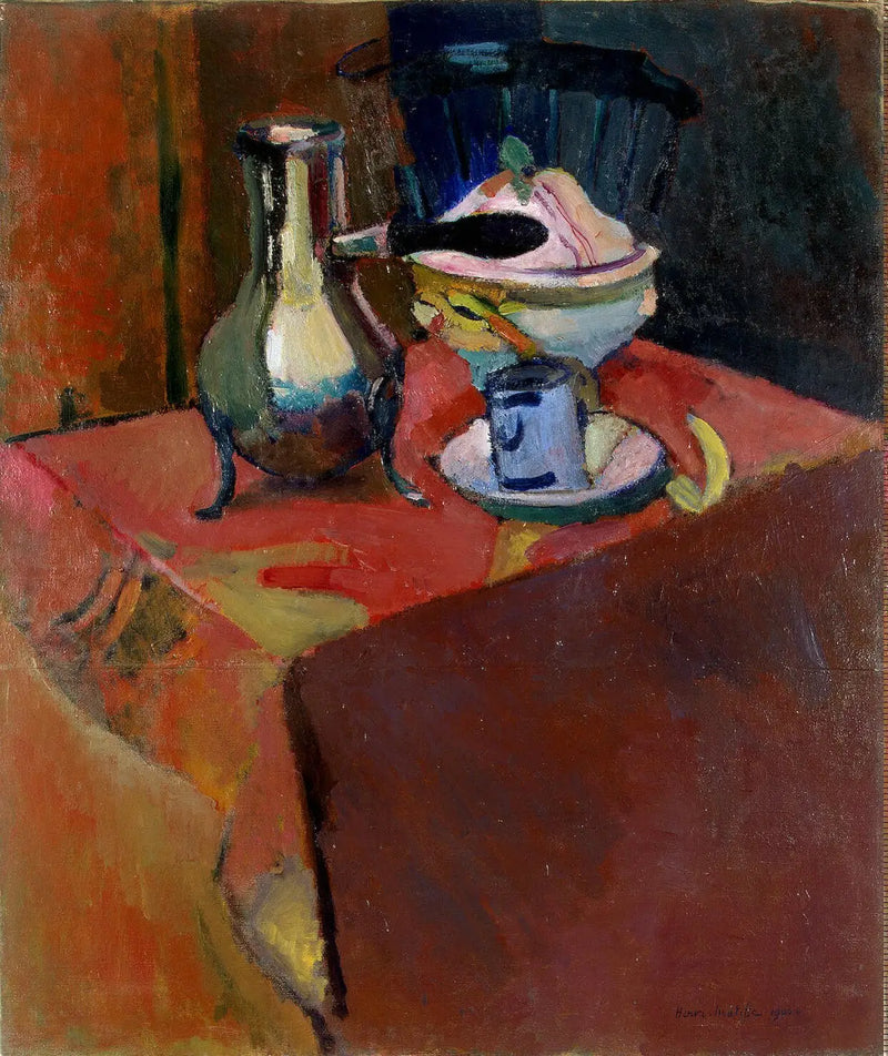Louça sobre uma mesa - Henri Matisse