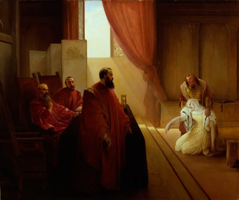 Valenza Gradenigo antes da Inquisição - Francesco Hayez
