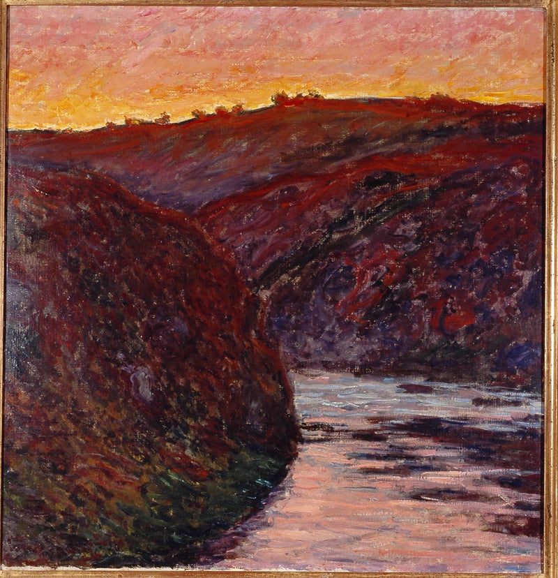 O vale do Creuse, pôr do sol - Claude Monet