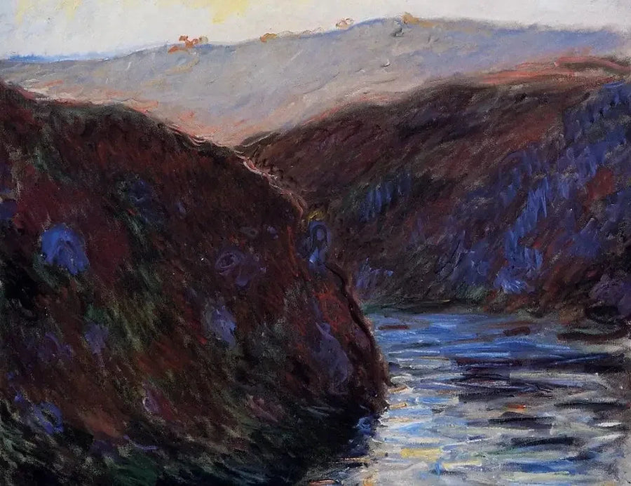 Vale do Creuse, efeito do entardecer - Claude Monet