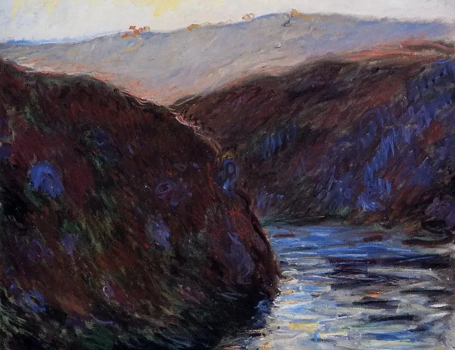 Vale do Creuse, efeito do entardecer - Claude Monet