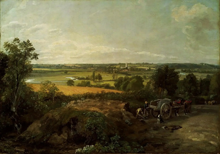 Vale do Stour e igreja de Dedham - John Constable