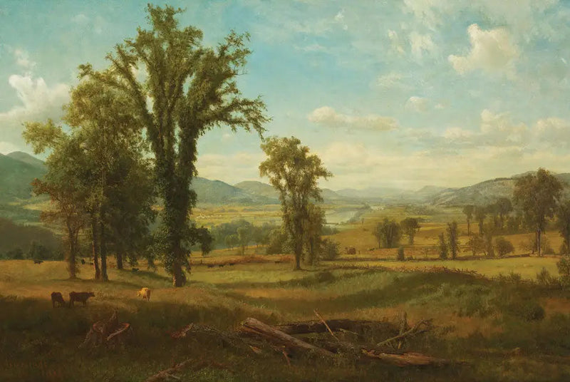 Vale do rio Connecticut, Claremont, New Hampshire - Albert Bierstadt