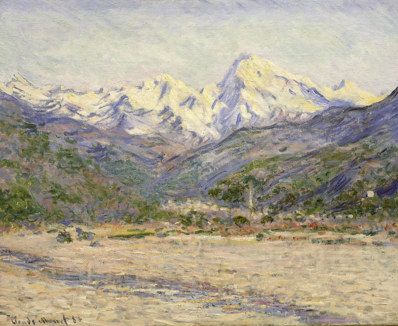 O Vale do Nervia - Claude Monet