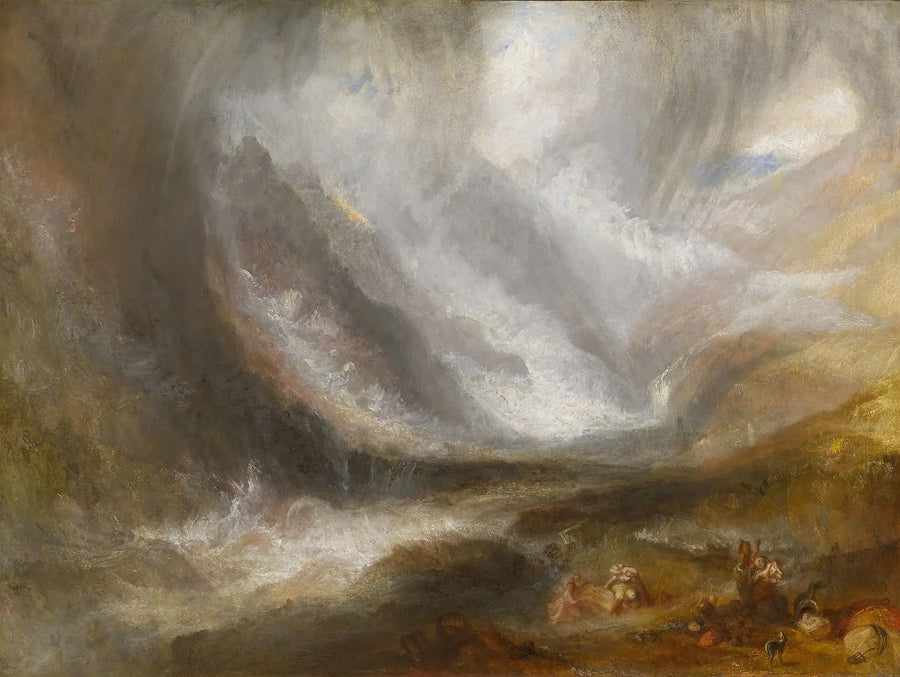 Vale de Aosta: Tempestade de Neve, Avalanche e Tempestade - J. M. W. Turner