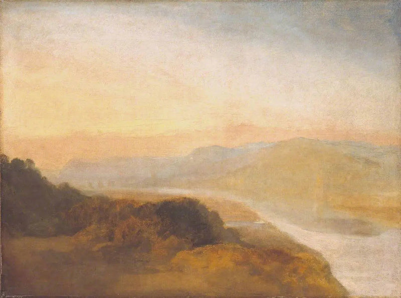 Vale com uma Ponte e Torre Distantes - J. M. W. Turner