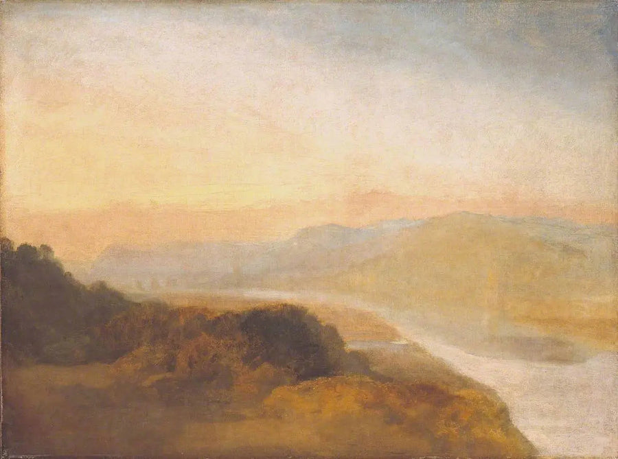 Vale com uma Ponte e Torre Distantes - J. M. W. Turner