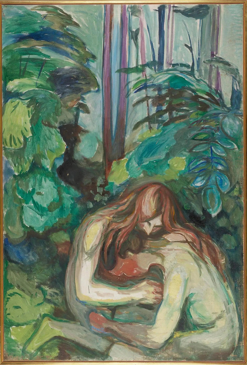 Vampiro na floresta - Edvard Munch