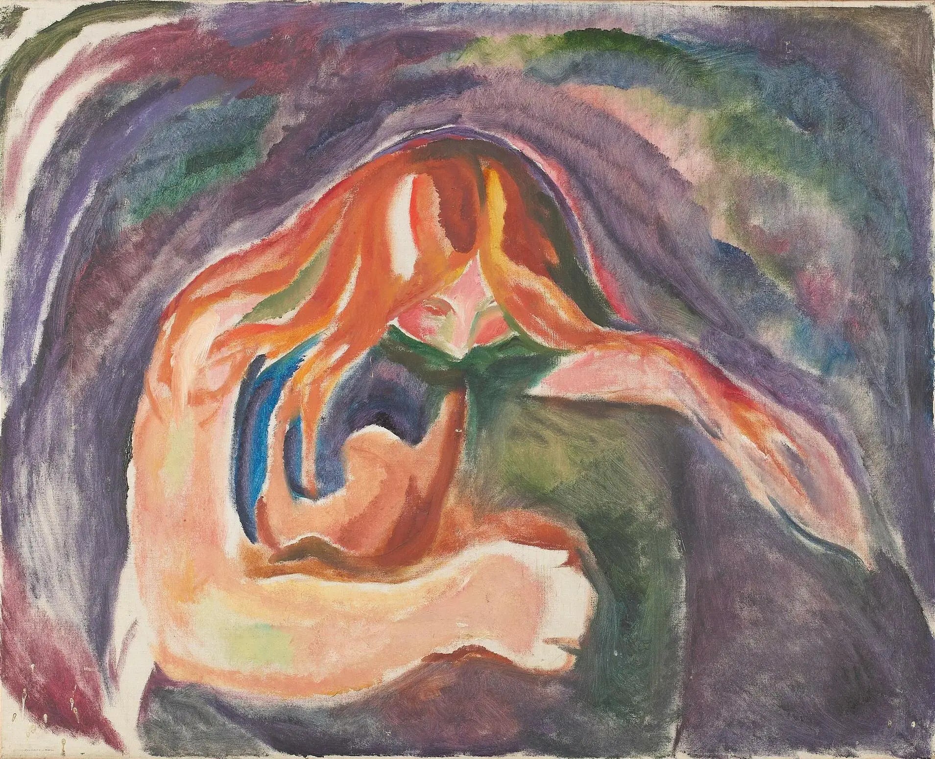 Reproduction du tableau « Vampire - Edvard Munch » par Alpha Reproduction en peinture à l’huile