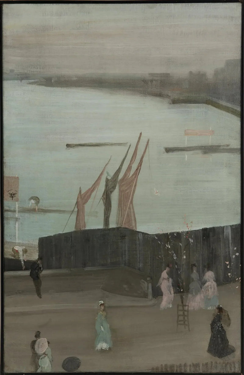 Variações em rosa e cinza: Chelsea - James Abbott McNeill Whistler