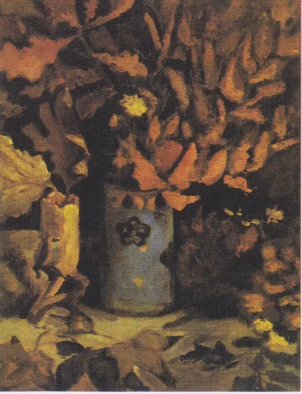 Vaso com folhas secas - Vincent van Gogh
