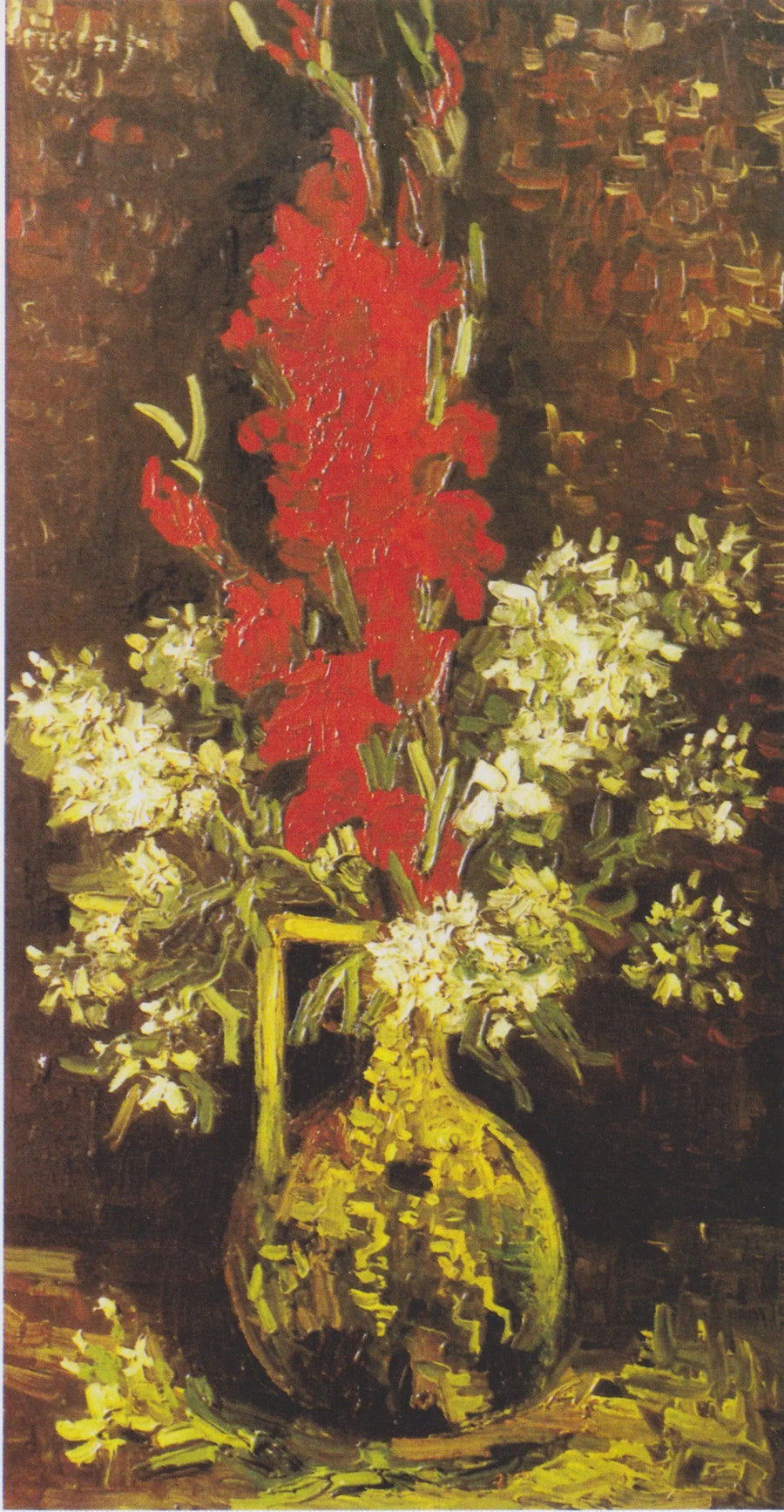 Vaso com flores vermelhas e brancas - Vincent van Gogh