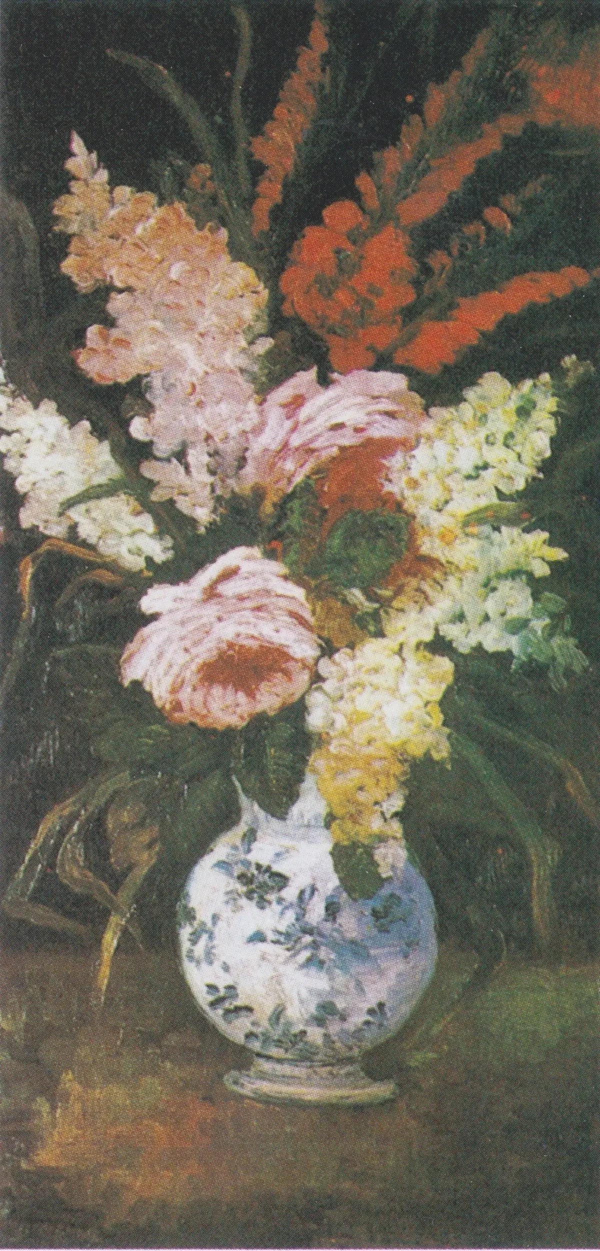 Reproduction du tableau « Vase avec glaïeuls et lilas - Vincent van Gogh » par Alpha Reproduction en peinture à l’huile