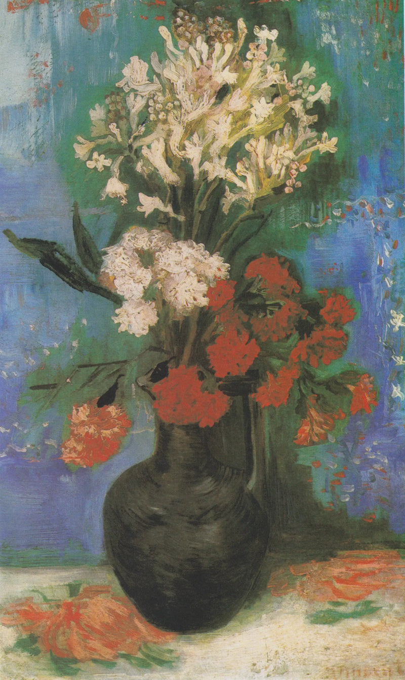 Vaso com cravos e outras flores - Vincent van Gogh