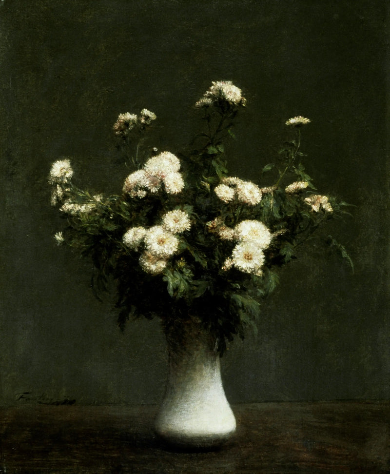 Vaso de crisântemos - Henri Fantin-Latour