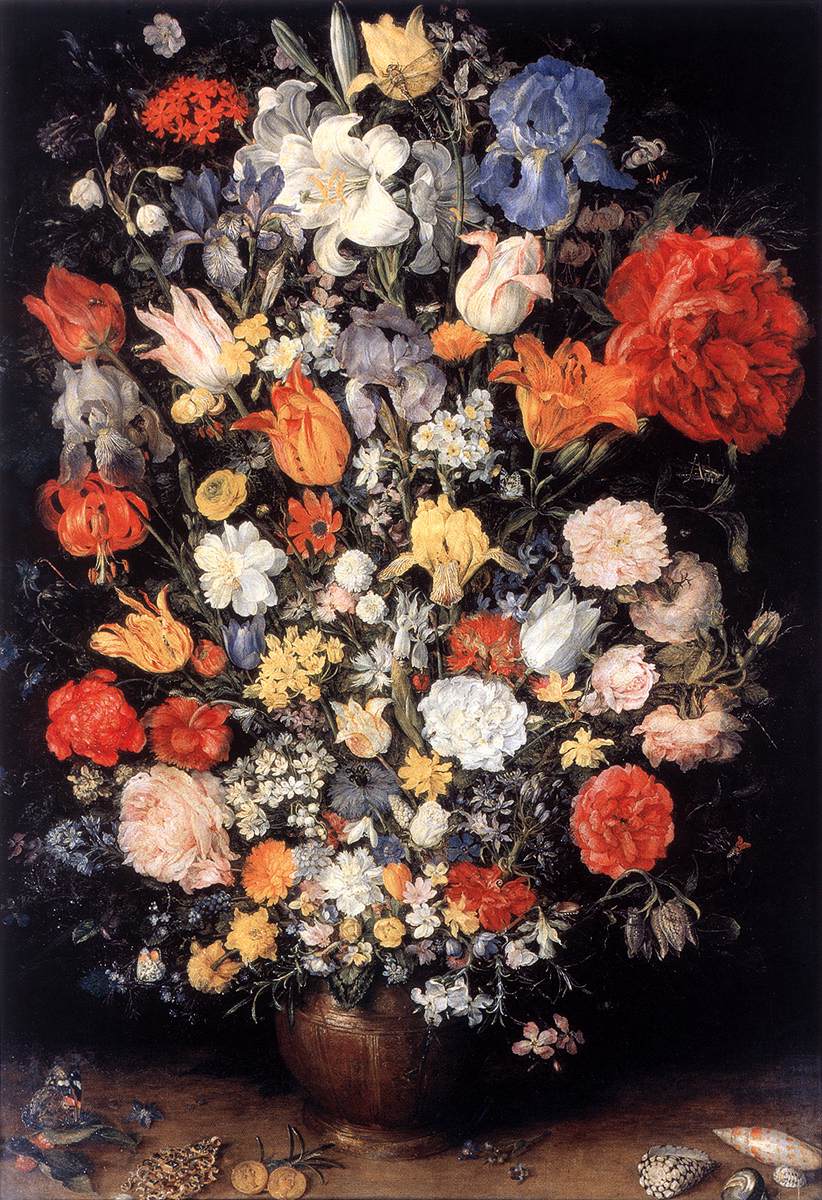 Vase de fleurs - Jan Brueghel l'Ancien image 1 reproduction artisanale de tableau