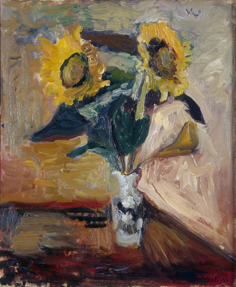 Vaso de girassóis - Henri Matisse