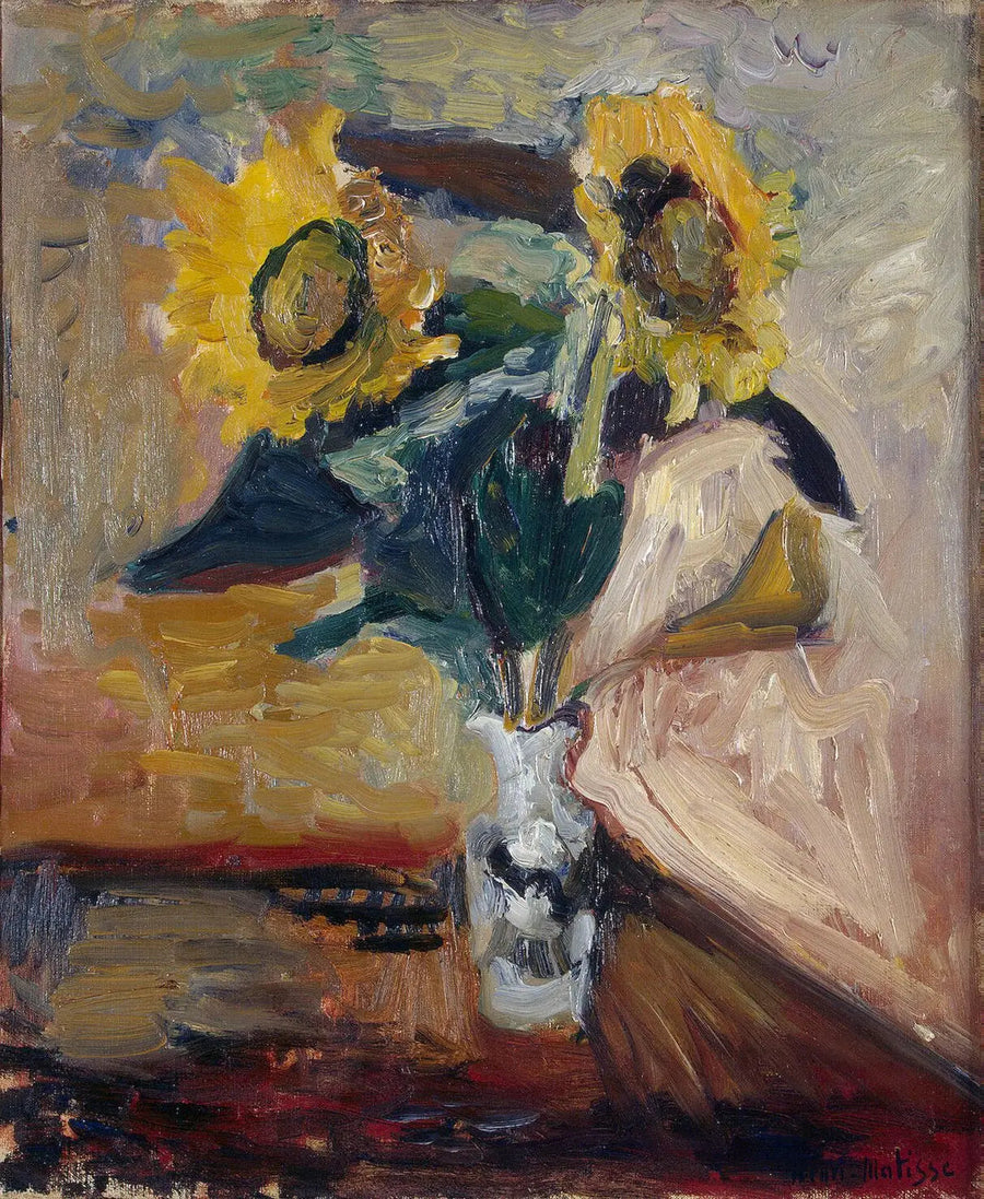 Vaso de girassóis - Henri Matisse