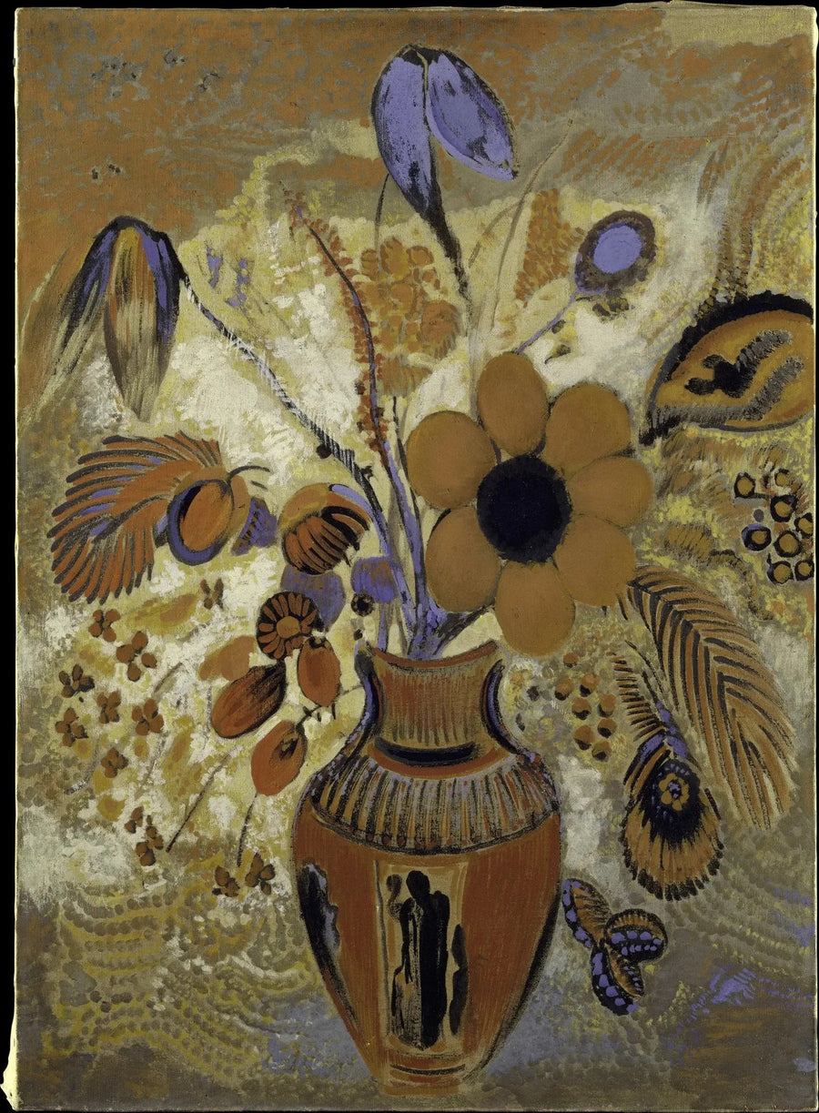 Vaso etrusco com flores - Odilon Redon