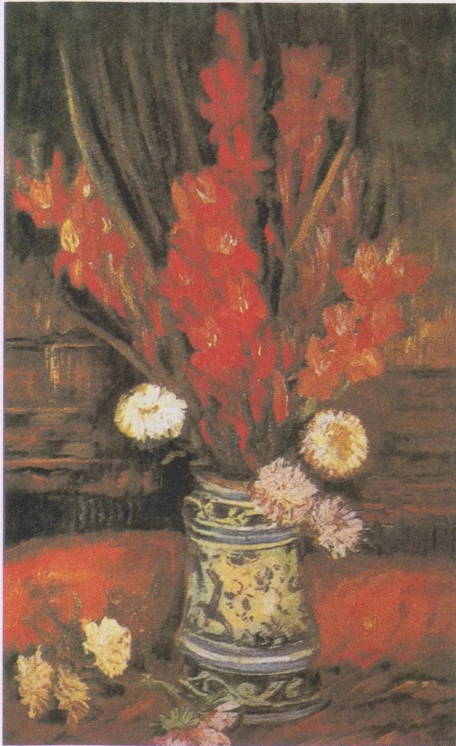 Vaso com gladíolos vermelhos - Vincent van Gogh